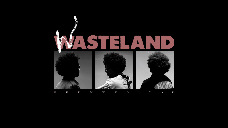 Brent Faiyaz, Wasteland, Black background, AMOLED, Wallpaper