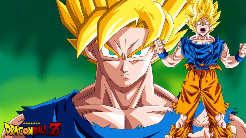 Son Goku, Super Saiyan, Dragon Ball Z, Wallpaper