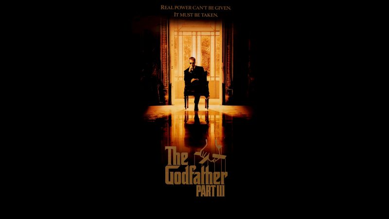 Al Pacino, The Godfather, 5K, Dark background