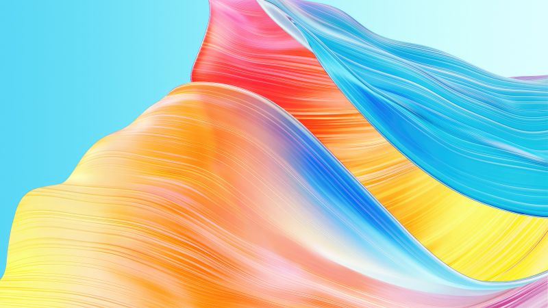 Oppo, Stock, Colorful abstract, Wallpaper