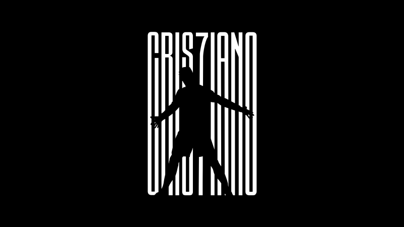 Cristiano Ronaldo, Minimalist, Black background, 5K, AMOLED, Wallpaper