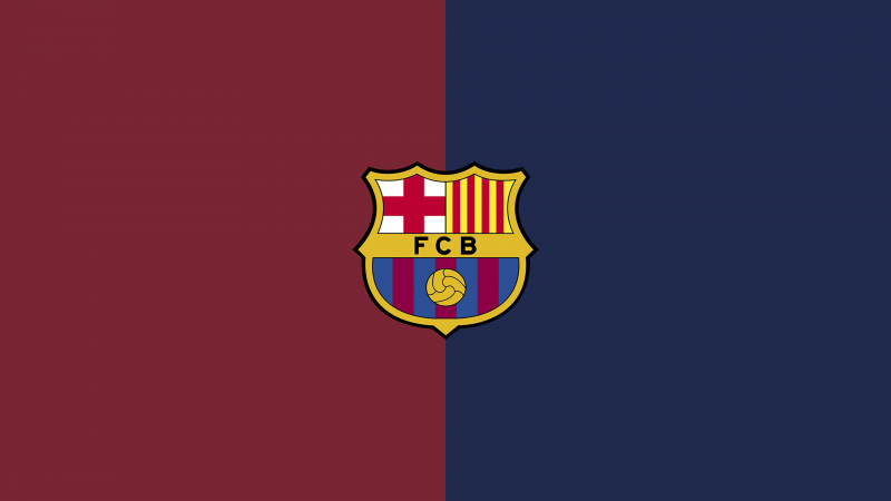 FCB, Minimalist, FC Barcelona, Wallpaper