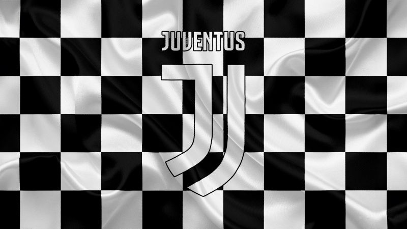 Juventus FC, Squares, Black and White, Soccer, 5K, Football club, Wallpaper