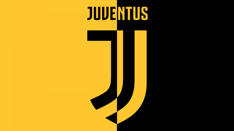 Juventus FC, Yellow background, 5K, Logo, Wallpaper