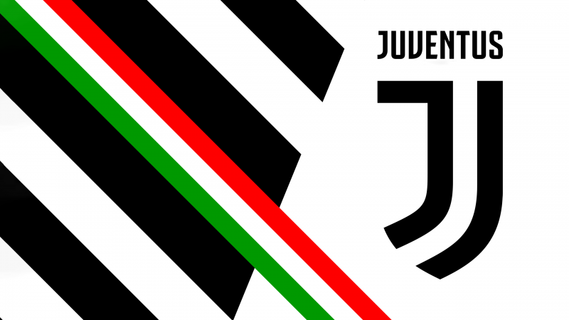 Juventus FC, Stripes, 5K, Logo, Football club, Wallpaper