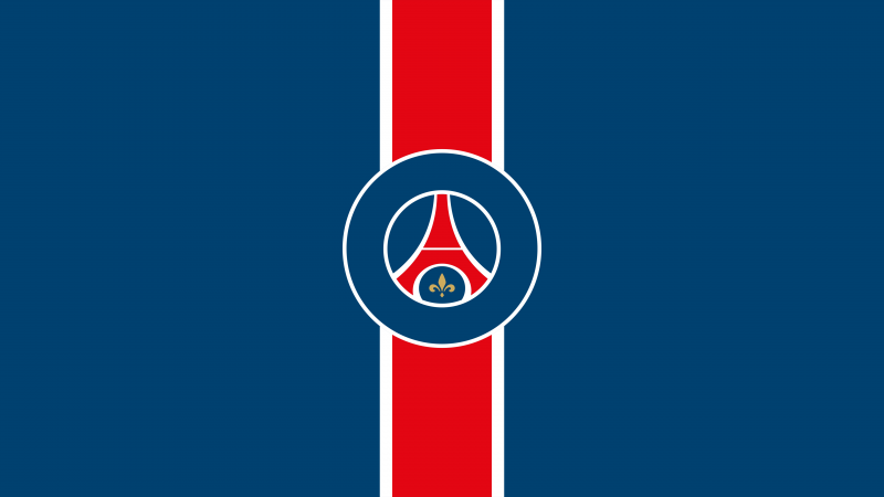Paris Saint-Germain, Minimalist, Logo, 5K, Football club, Wallpaper