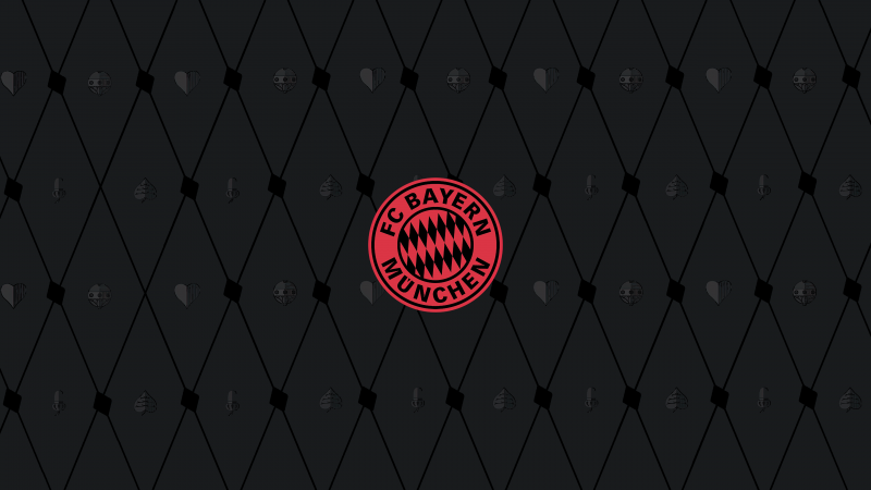 FC Bayern Munich, Dark background, 5K, Football club, Logo, Wallpaper