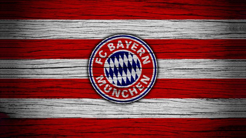 FC Bayern Munich, Football team, 5K, Logo, Wallpaper