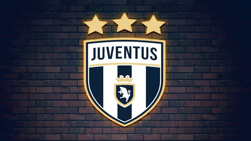 Juventus FC, Football club, Brick wall, Wallpaper