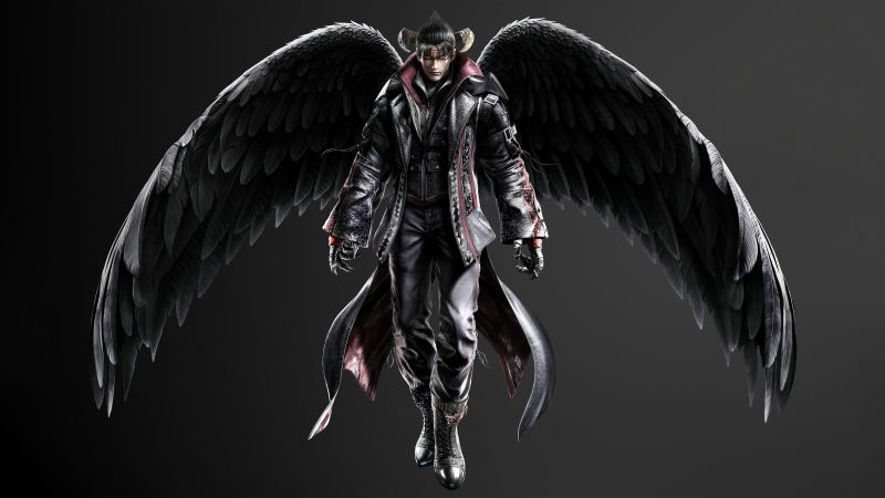 Devil Jin, 8K, Tekken 8, Dark background, 5K, Wallpaper