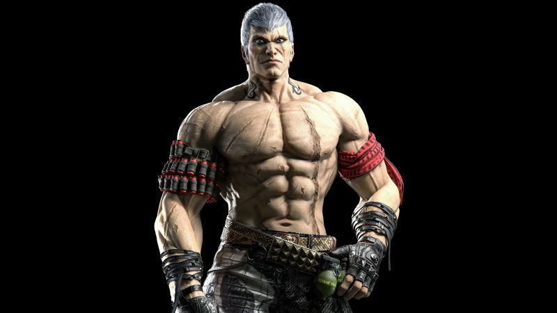 Bryan Fury, Tekken 8, Black background, AMOLED, 5K, 8K, Wallpaper