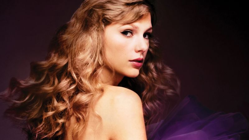 Beautiful singer, Taylor Swift, Purple aesthetic, Wallpaper