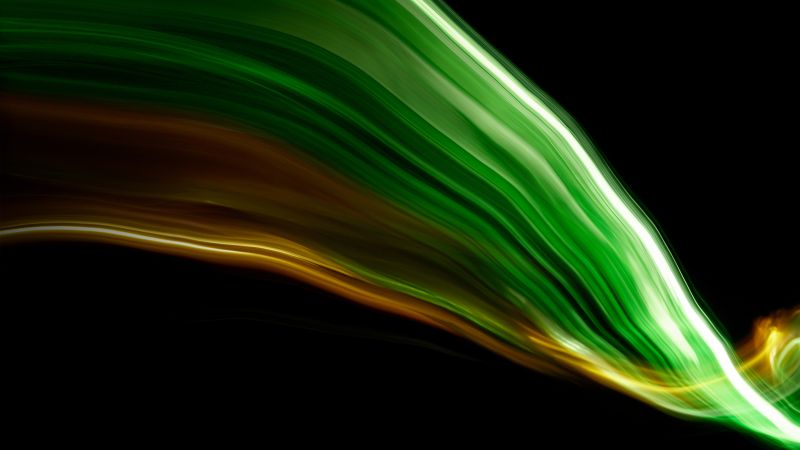 Acer, Official, Stock, Black background, Green abstract, AMOLED, 5K, Wallpaper