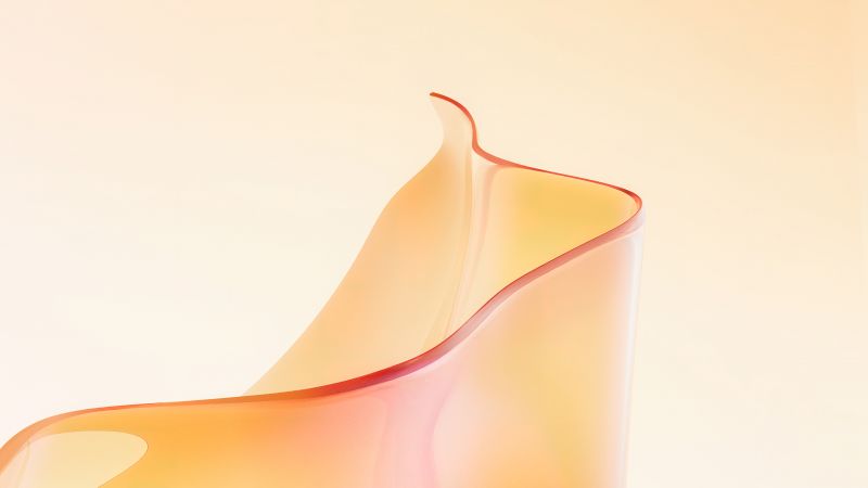 Realme Pad 2, Pastel orange, Orange abstract, 5K, Stock, Wallpaper