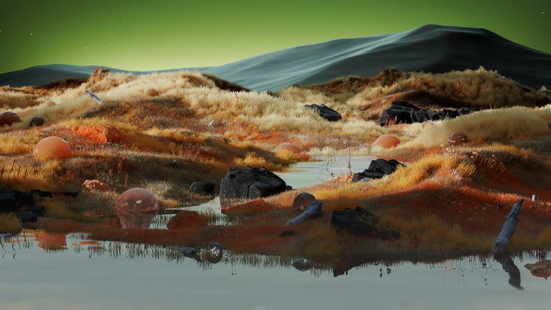 Landscape, Digital render, Body of Water, Illustration, Wallpaper