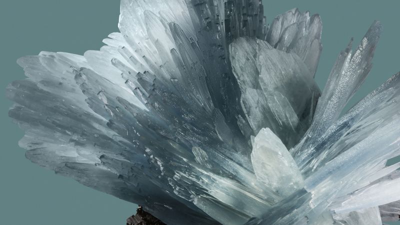 Fluorite Crystal, Fractal, Gemstone, Sapphire, Google Pixel 8 Pro, 5K, Wallpaper
