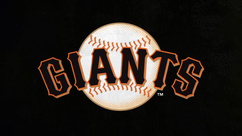 San Francisco Giants, Baseball team, Major League Baseball (MLB), 5K, Black background, Wallpaper