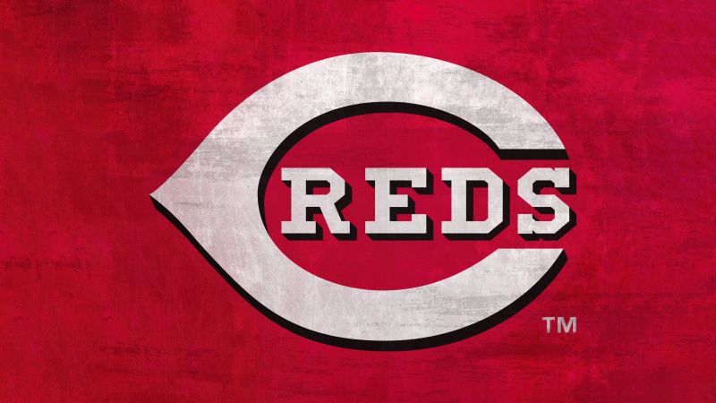 Cincinnati Reds, Baseball team, Major League Baseball (MLB), 5K, Red background, Wallpaper