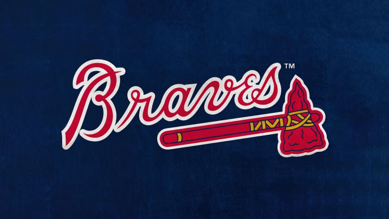 Atlanta Braves, Baseball team, Major League Baseball (MLB), 5K, Dark blue, Wallpaper