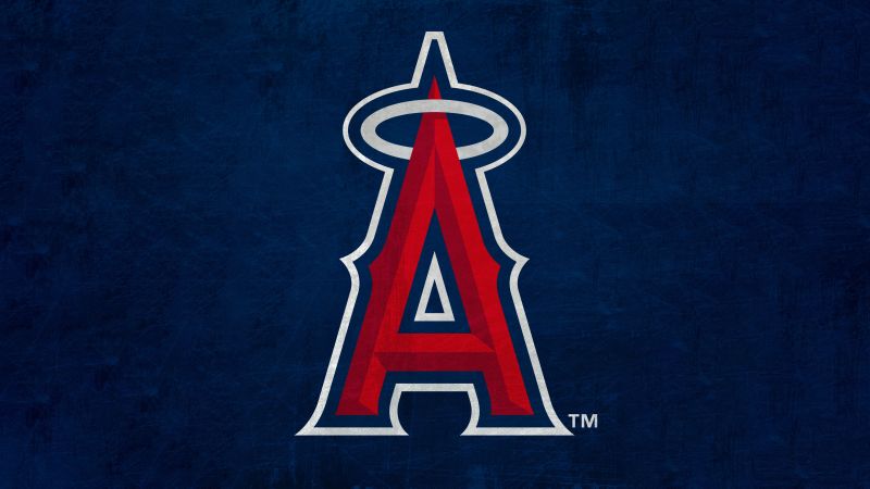 Los Angeles Angels, Major League Baseball (MLB), Baseball team, 5K, Dark blue, Wallpaper
