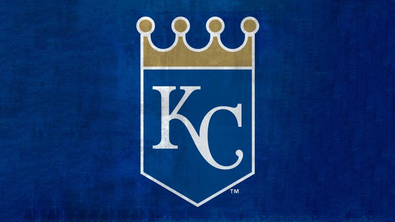 Kansas City Royals, Baseball team, Major League Baseball (MLB), 5K, Blue background, Wallpaper