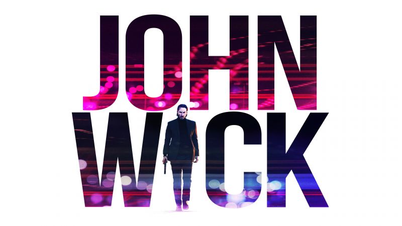 Keanu Reeves as John Wick, White background, Baba Yaga, 5K, Wallpaper