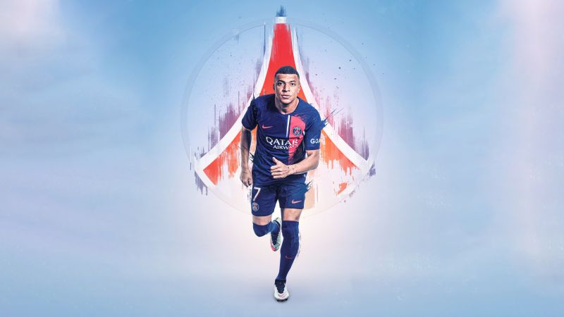 Kylian Mbappé, Paris Saint-Germain, French Footballer, Soccer Player, Wallpaper
