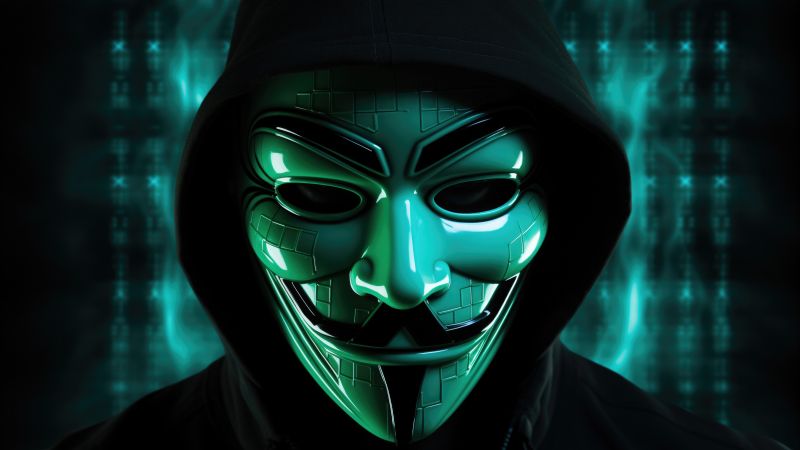 Hacker, Anonymous, Hoodie, Mask, 5K, Wallpaper