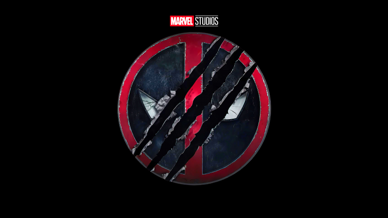 Deadpool 3, AMOLED, 5K, 2024 Movies, Black background, Deadpool & Wolverine, Wallpaper