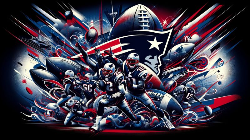 New England Patriots, NFL team, Super Bowl, Soccer, Football team, Wallpaper