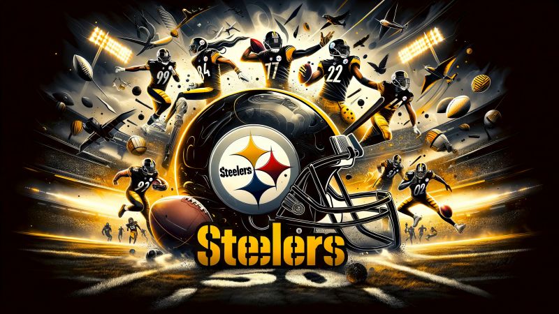 Pittsburgh Steelers, NFL team, Super Bowl, Soccer, Football team, Wallpaper