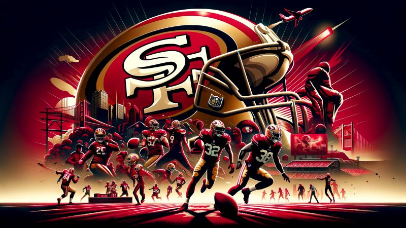 San Francisco 49ers, NFL team, Super Bowl, Soccer, Football team, Wallpaper