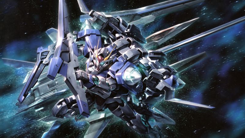 GN-0000 00 Gundam, 5K, Mobile Suit Gundam 00, Wallpaper