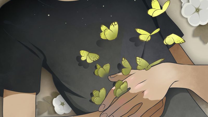 Lofi, Illustration, Butterflies, 5K, Wallpaper