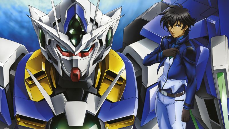 Gundam Exia, Setsuna F. Seiei, Mobile Suit Gundam 00, 5K, Wallpaper