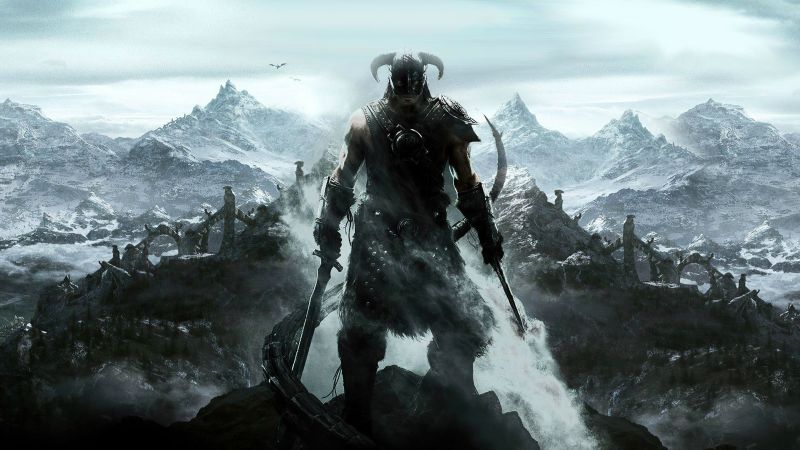 The Elder Scrolls V: Skyrim, Dragonborn, Video Game, Wallpaper