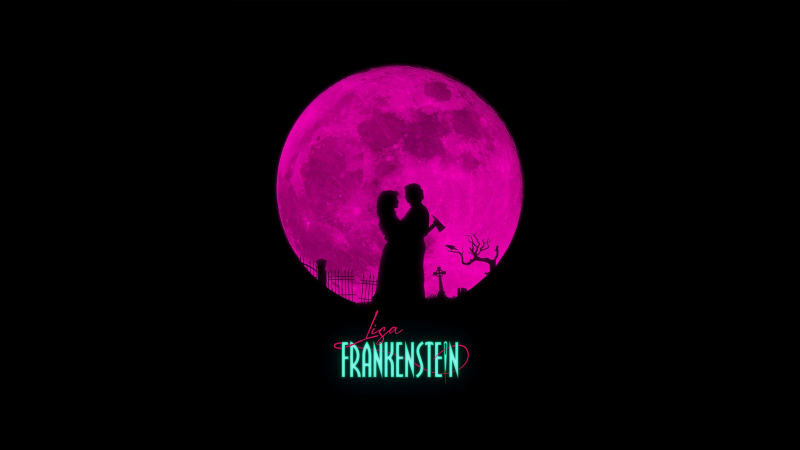 Lisa Frankenstein, Black background, 2024 Movies, AMOLED, 5K, Silhouette, Wallpaper