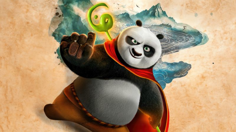 Kung Fu Panda 4, Po (Kung Fu Panda), Animation movies, 2024 Movies, Wallpaper