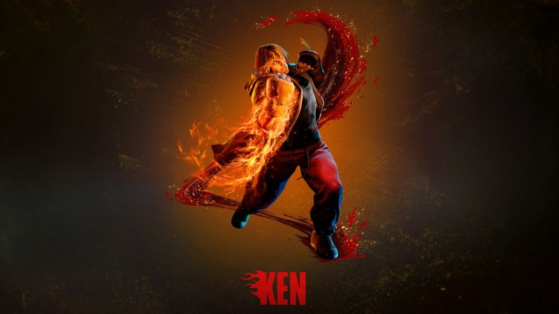 Street Fighter 6, Ken, 5K, Wallpaper