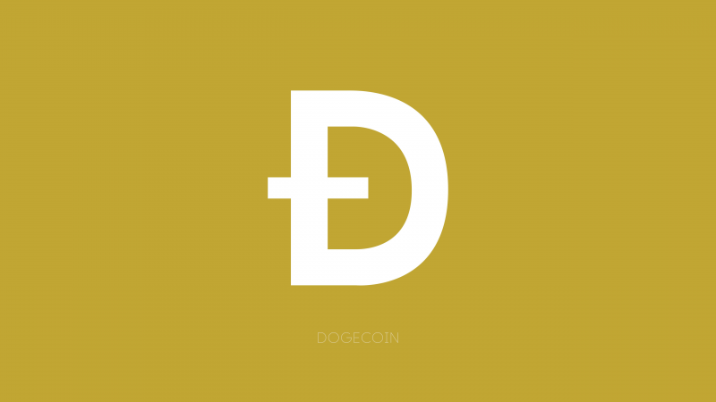 Dogecoin, Minimalist, Yellow background, 5K, Cryptocurrency, Wallpaper