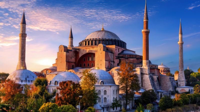 Hagia Sophia, Istanbul, Turkey, Ancient architecture, Islamic, Wallpaper