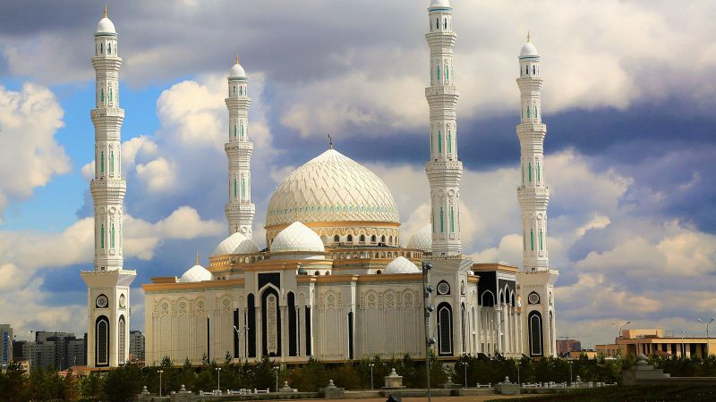Hazrat Sultan Mosque, Astana, Kazakhstan, Islamic, Wallpaper