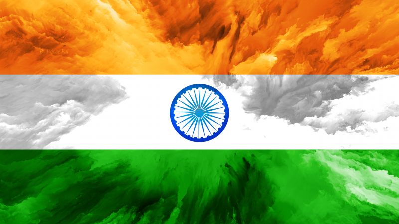 Tricolour Flag, Indian Flag, National flag, Flag of India, 5K, Wallpaper