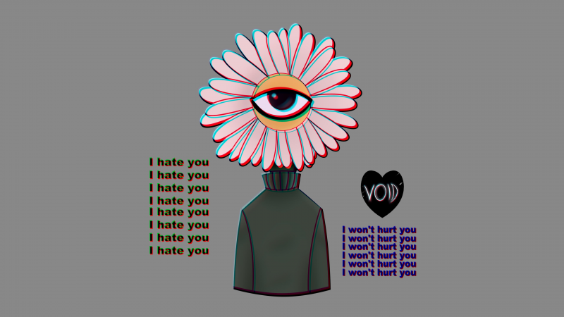 I Hate You, Weirdcore, Illustration, Wallpaper