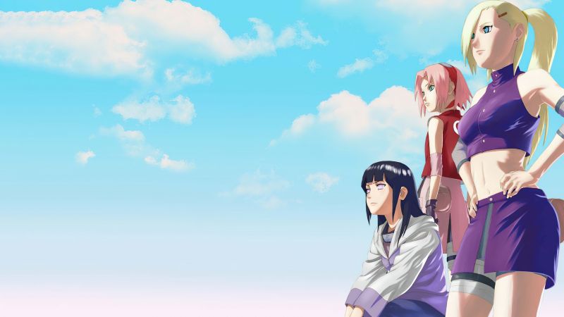 Ino Yamanaka, Hinata Hyuga, Sakura Haruno, Wallpaper