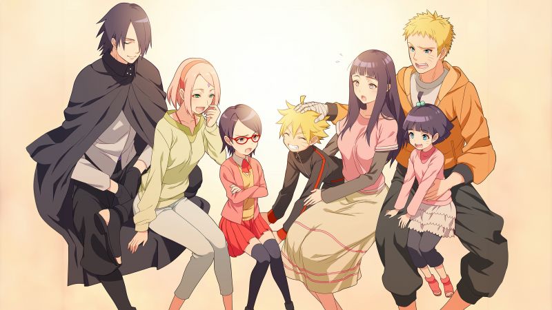 Boruto: Naruto the Movie, Poster, Naruto Uzumaki, Sarada Uchiha, Sasuke Uchiha, Sakura Haruno, Hinata Hyuga, Himawari Uzumaki, Boruto Uzumaki, Wallpaper