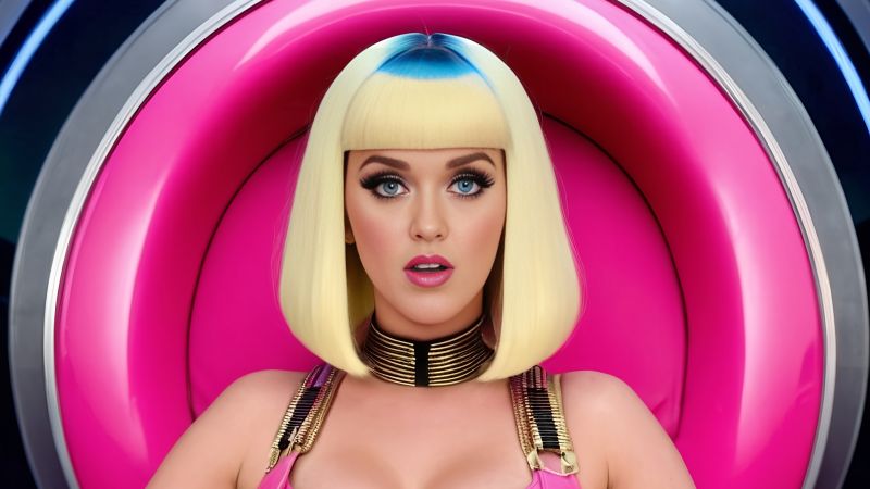 Katy Perry, Cleopatra, Hypnotic, Futuristic, Pink, Wallpaper