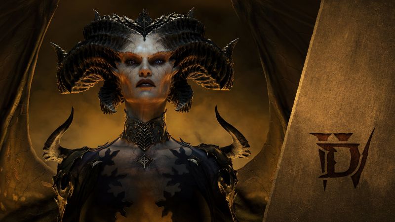 Diablo 4, Lilith, Demon, Game Art, Diablo IV, Wallpaper