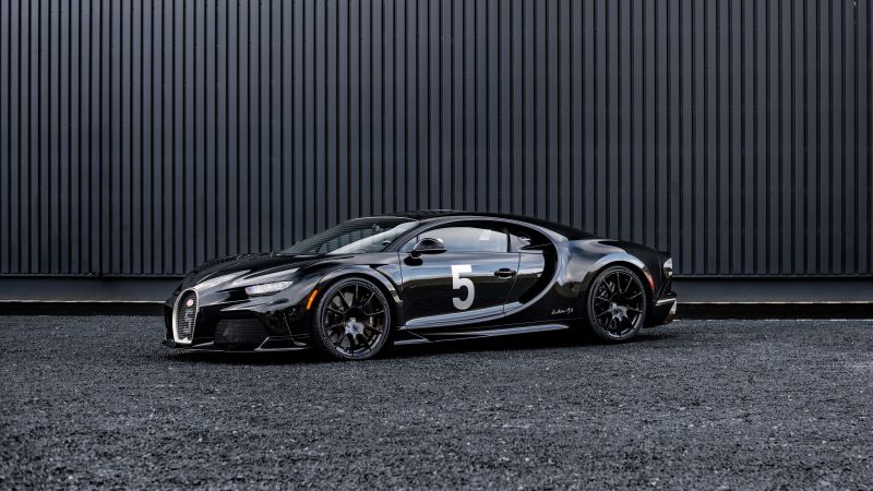 Bugatti Chiron Super Sport, 2024, Black cars, 5K, Wallpaper