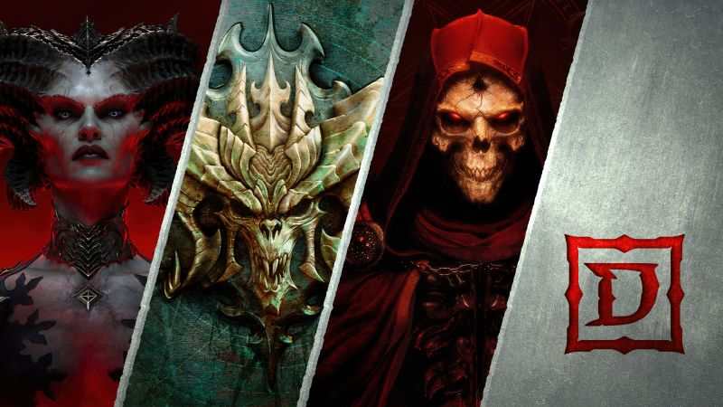 Diablo II: Resurrected, Diablo IV, Diablo Immortal, Wallpaper
